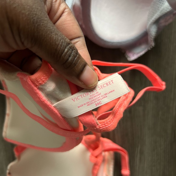 Victoria's Secret Pink and Gray Lace Bra Set (3) - Picture 5 of 5